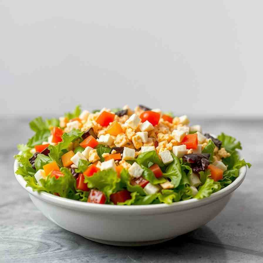 Craft a Cheesy Chopped Salad - Easy Recipe